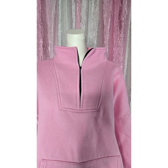 Trendy Queen Pink Heavyweight Kangaroo Pockets Oversized Sweatshirt Size Large - Picture 3 of 10